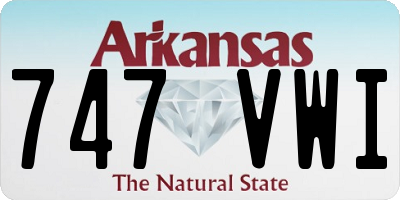 AR license plate 747VWI