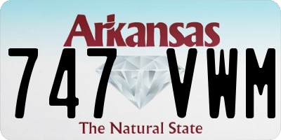 AR license plate 747VWM