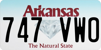 AR license plate 747VWO