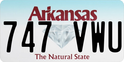 AR license plate 747VWU