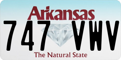 AR license plate 747VWV