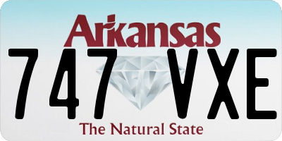 AR license plate 747VXE
