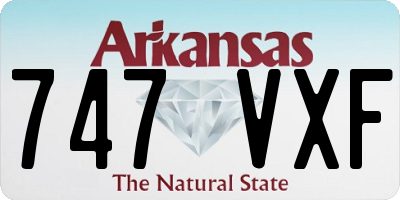 AR license plate 747VXF