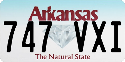 AR license plate 747VXI