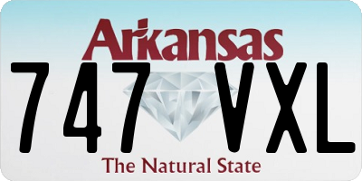 AR license plate 747VXL