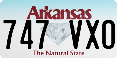 AR license plate 747VXO