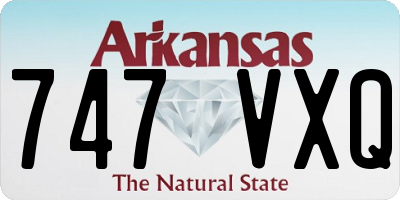 AR license plate 747VXQ
