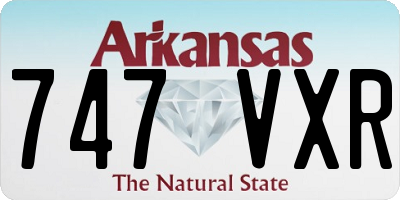 AR license plate 747VXR