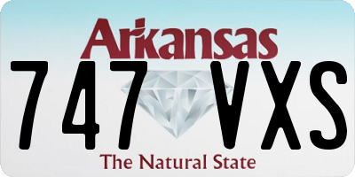 AR license plate 747VXS