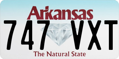 AR license plate 747VXT