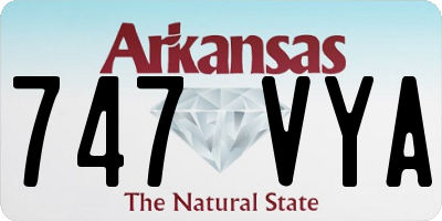 AR license plate 747VYA