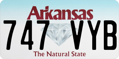 AR license plate 747VYB