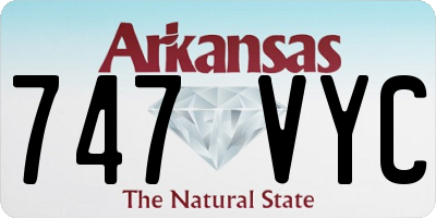 AR license plate 747VYC