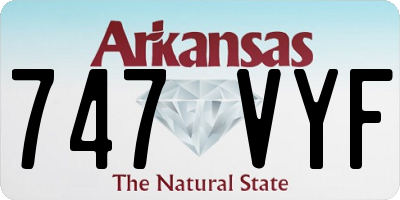 AR license plate 747VYF