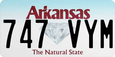 AR license plate 747VYM