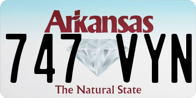 AR license plate 747VYN