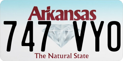 AR license plate 747VYO