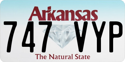 AR license plate 747VYP