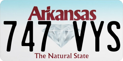 AR license plate 747VYS