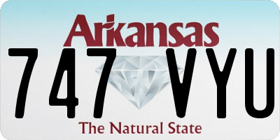 AR license plate 747VYU