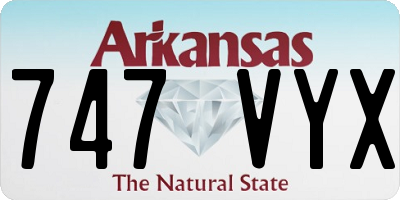 AR license plate 747VYX