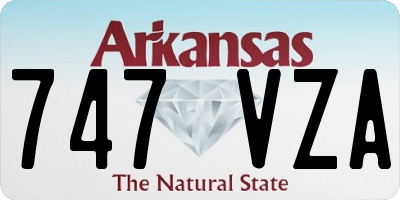 AR license plate 747VZA