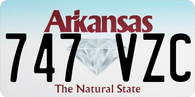 AR license plate 747VZC