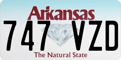 AR license plate 747VZD