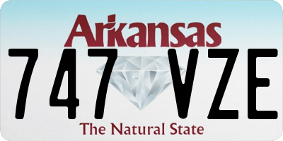 AR license plate 747VZE