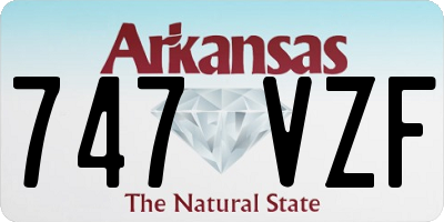 AR license plate 747VZF