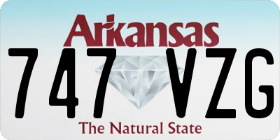 AR license plate 747VZG