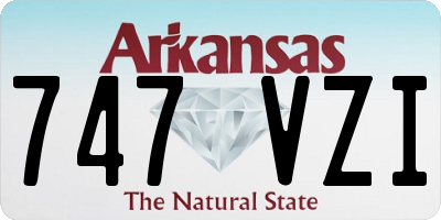 AR license plate 747VZI