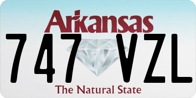 AR license plate 747VZL