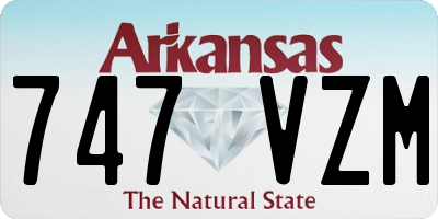 AR license plate 747VZM