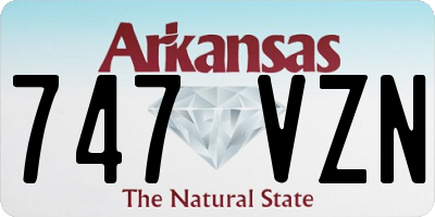 AR license plate 747VZN