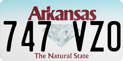 AR license plate 747VZO