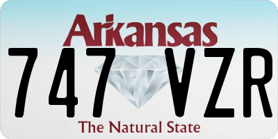 AR license plate 747VZR