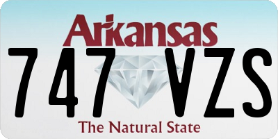 AR license plate 747VZS