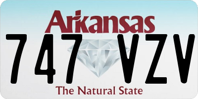 AR license plate 747VZV