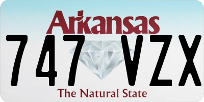 AR license plate 747VZX