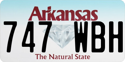 AR license plate 747WBH
