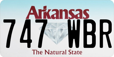 AR license plate 747WBR