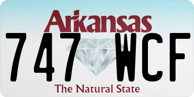 AR license plate 747WCF