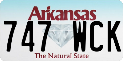 AR license plate 747WCK