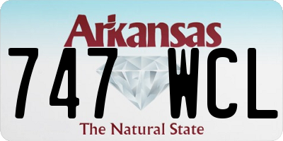 AR license plate 747WCL