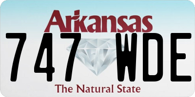 AR license plate 747WDE
