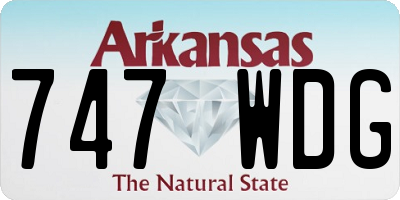 AR license plate 747WDG