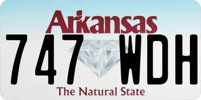AR license plate 747WDH