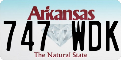 AR license plate 747WDK