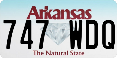 AR license plate 747WDQ